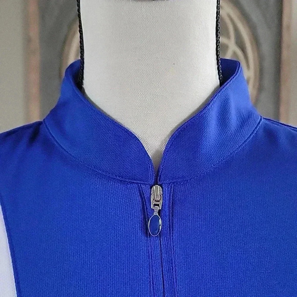 E P Pro Tour Tech 1/4 Quarter Zip‎ Pull Over Womens Large Golf Top ⛳️ - Picture 3 of 11
